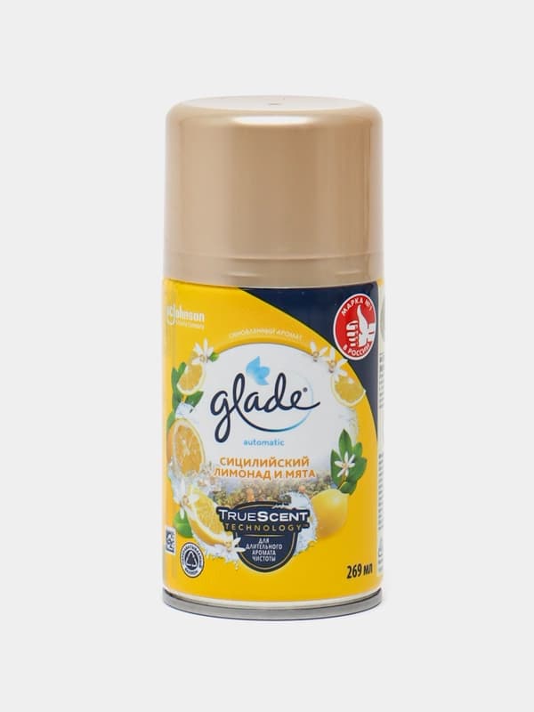Освежитель воздуха для комнаты Glade Automatic, сицилийский лимонад и мята, 269 мл