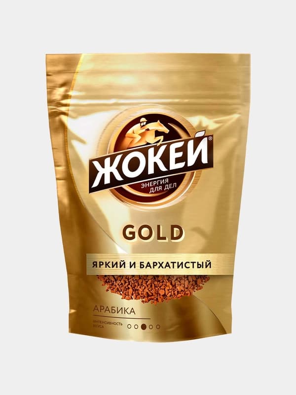 Кофе Жокей Gold бархатистый арабика, растворимый, 75 г