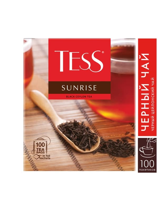 Чай Tess sunrise цейлонский, черный, 180 г