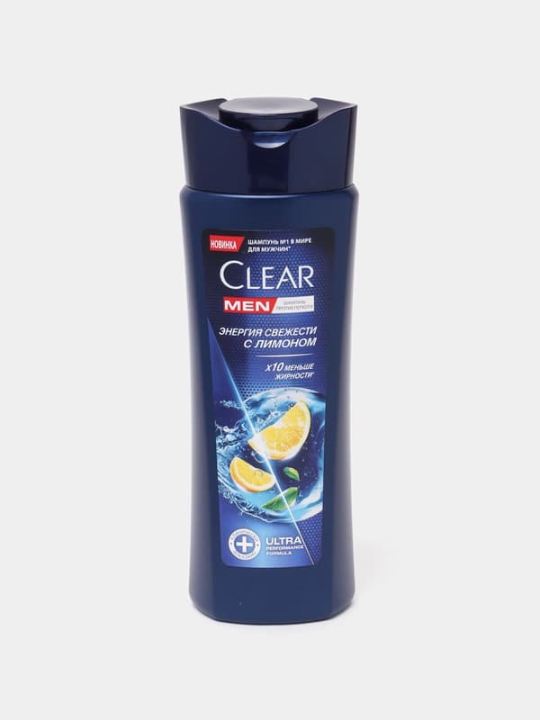 Шампунь CLEAR MEN против перхоти, ЭНЕРГИЯ СВЕЖЕСТИ С ЭКСТРАКТОМ ЛИМОНА,180 мл
