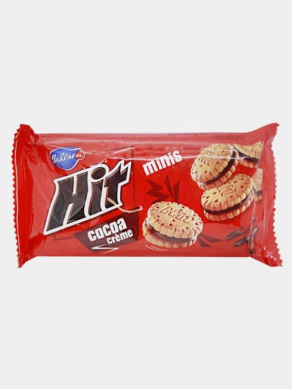 Печенье-сэндвич ''Bahlsen HIT Minis Cocoa'', мини с какао, 130 г