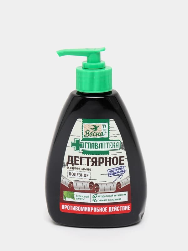 Жидкое мыло Весна Главаптека Дегтярное, 280 г